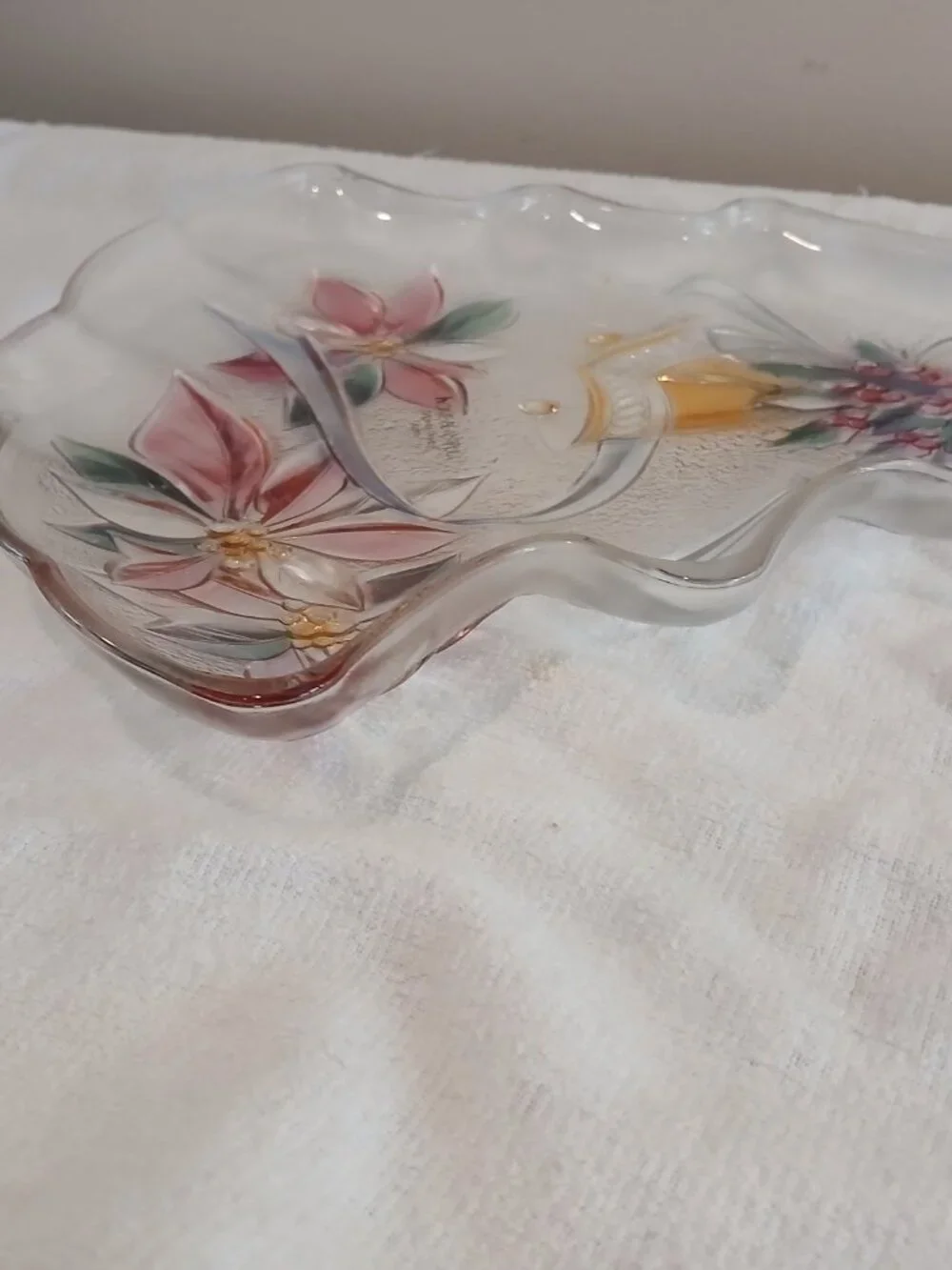 Vintage Festive Holiday Christmas Tree Server 13 1/2